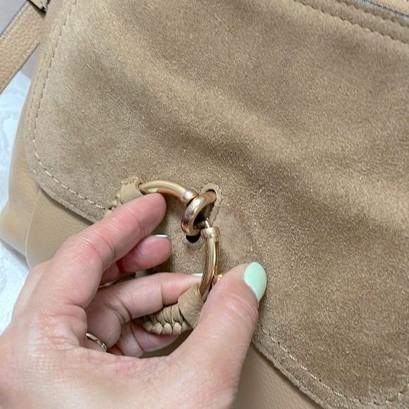 See by Chloe Joan Shoulder/Crossbody Bag Suede/Leather Tan - Picture 4 of 16
